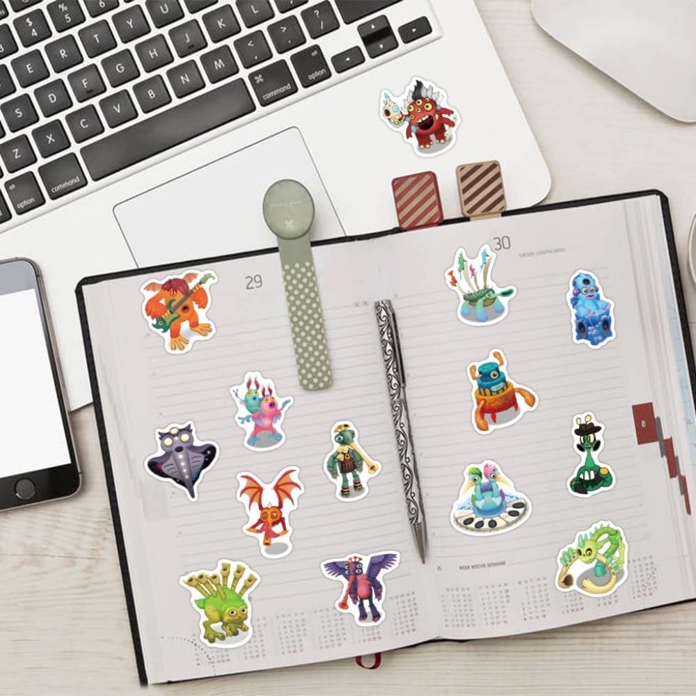 MY SINGING MONSTERS Large‎ Cartoon Game Stickers (21 pc) SO CUTE! - Picture 2 of 7